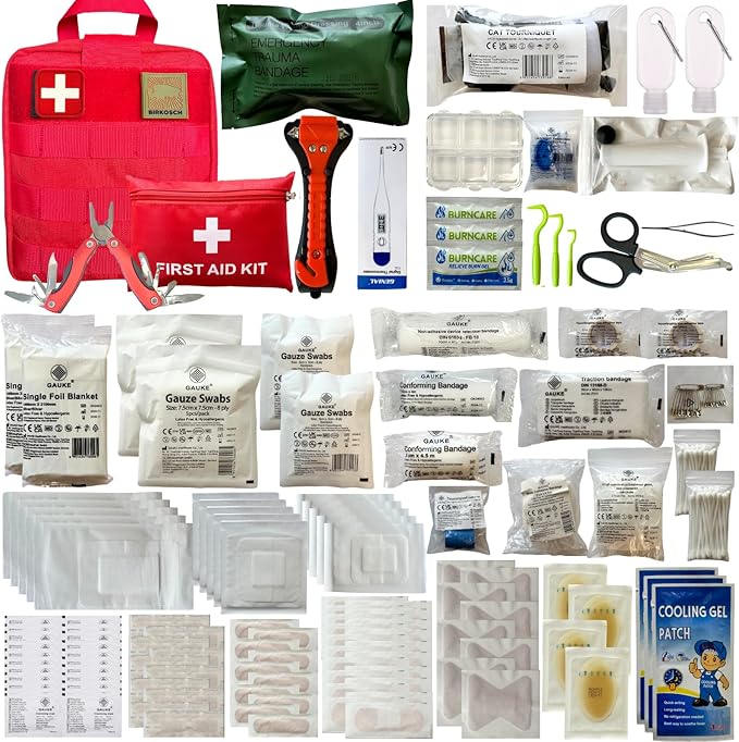 **Ultra complete reisapotheek EHBO-set (150+ stuks) – noodkit voor thuis, kantoor, kamperen, auto en boot**