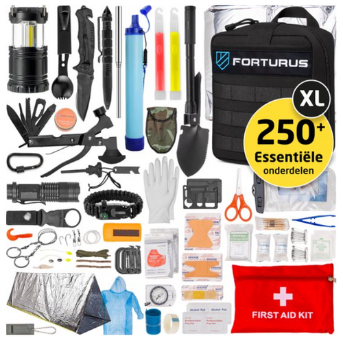 72U Survival Kit Basic – Essentiële Nooduitrusting