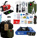 Complete overlevingsset 2025 oorlog, overlevingsset, ramp, 72 uur, regering, militair, EHBO-tas, inclusief paracord, mes, radio, campinggaskachel, deken